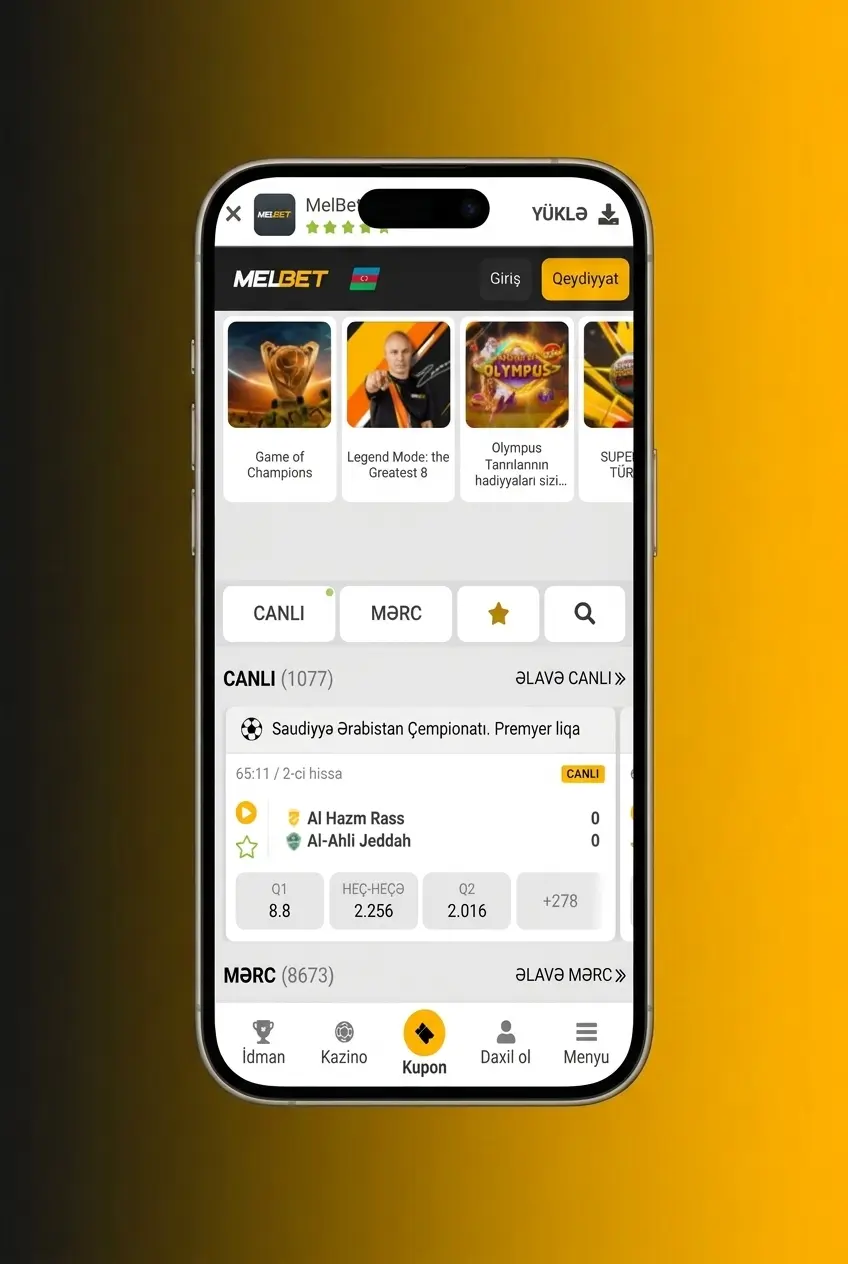 Melbet APK Android cihaza 3 addımda yükləmə və quraşdırma təlimatı ekran görüntüsü