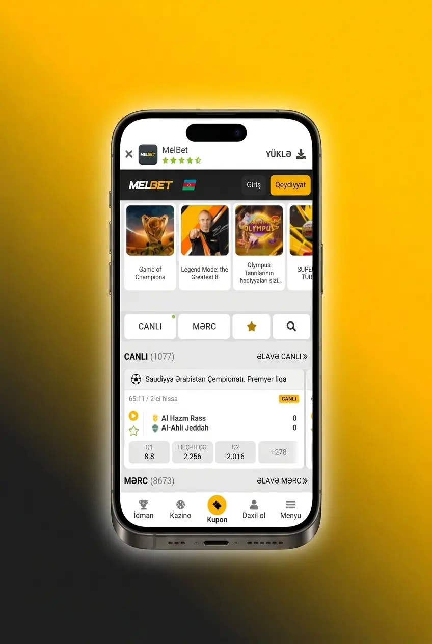 Melbet iOS tətbiqini iPhone və iPad-də quraşdırmaq üçün addım-addım təlimat göstərilir