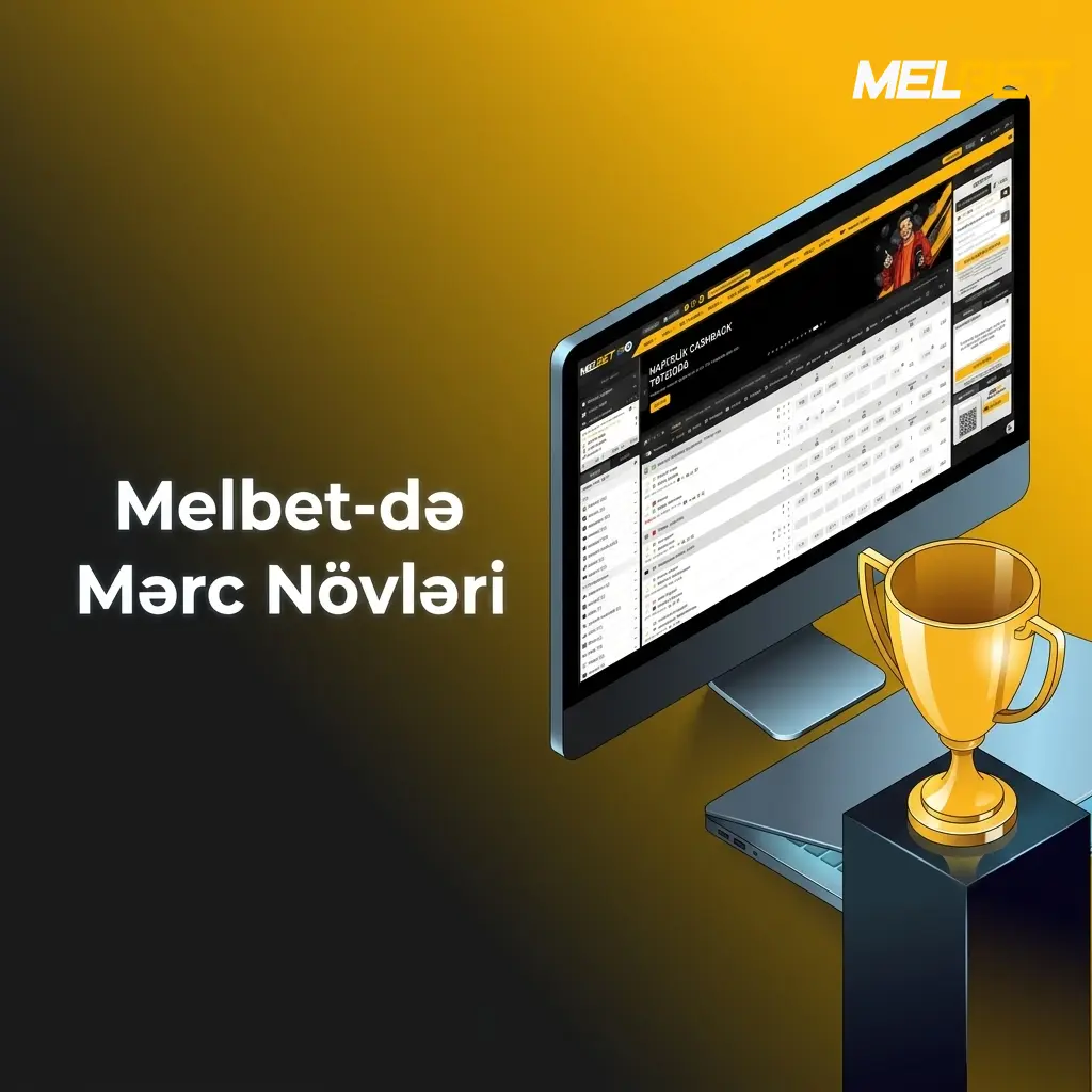 Melbet platformasında tək, ekspress və sistem mərc növlərini əks etdirən təsvir