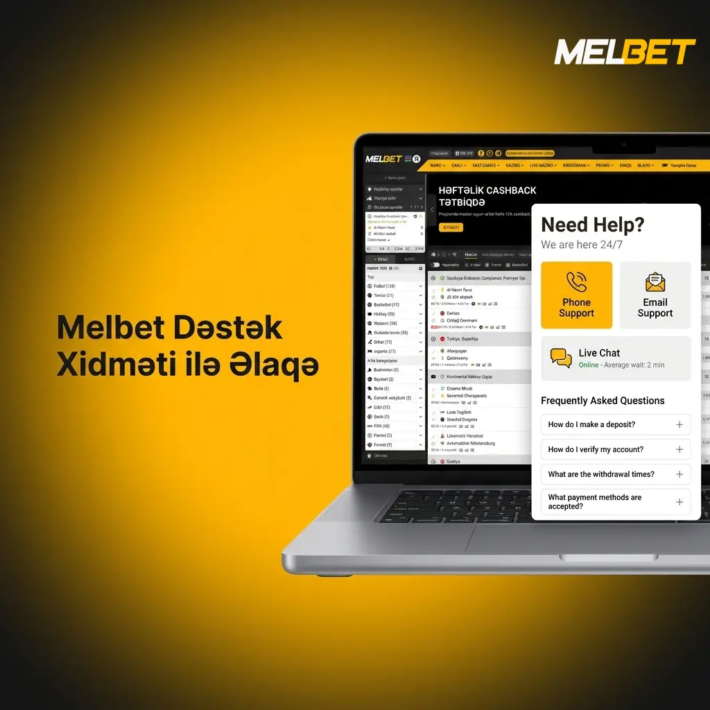 Melbet dəstək xidməti: canlı söhbət, e-poçt, Telegram və telefon vasitəsilə 24/7 kömək