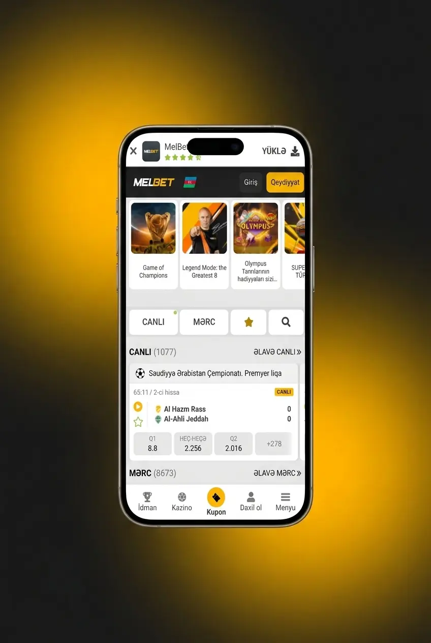 Melbet iOS tətbiqini 5 addımda yükləyin: App Store, Apple ID və ana ekran ikonası ilə giriş