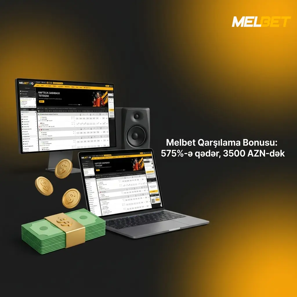 Melbet qarşılama bonusu: slotlar, idman və canlı kazino üçün 575%-ə qədər, 3500 AZN-dək təklif
