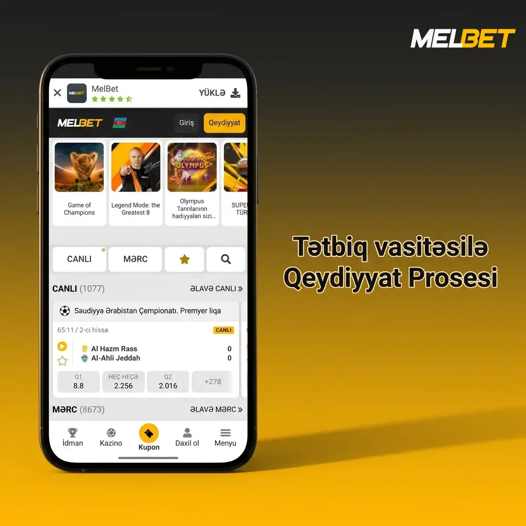 Melbet tətbiqi ilə qeydiyyat: telefon, e-poçt və ya sosial media ilə hesab açma addımları