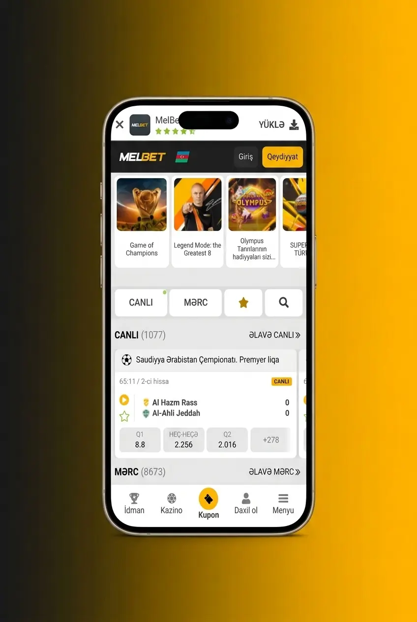 Melbet tətbiqi ilə tennis mərci - iOS və Android üçün canlı əmsallar və bazarlara çıxış